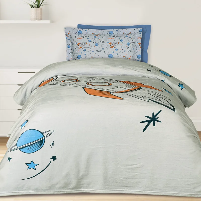 Κουβέρτα Fleece Μονή 160x220 Das Home Rocket 4912 Grey 160x220