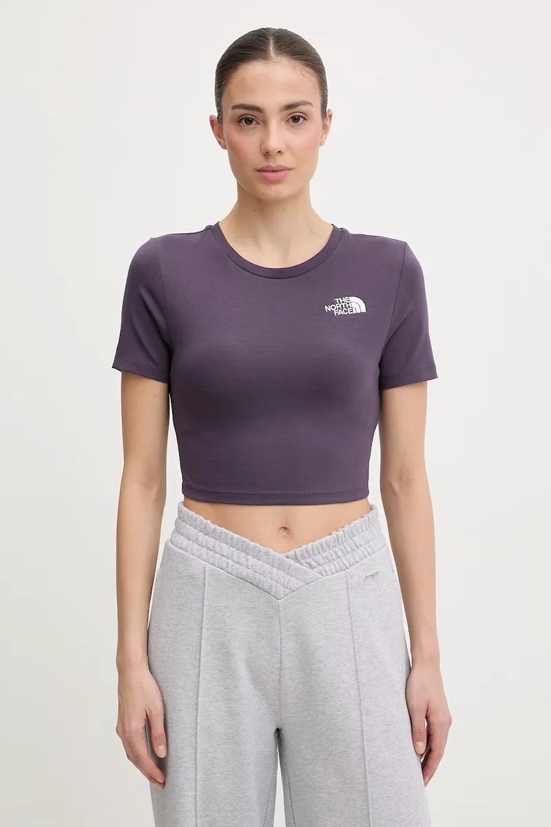 The North Face crop top γυναικείο βαμβακερό με ελαστάν
