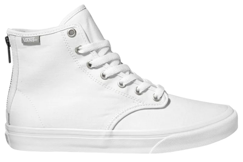 Sneaker Vans Camden Hi Zip Canvas VN0003187HN1-White-White Γυναικείο