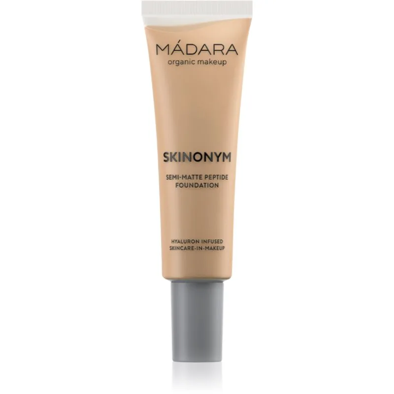 MÁDARA Skinonym Semi-Matte Peptide μακράς διαρκείας μεικ απ με πεπτίδια απόχρωση Sand 40 30 ml
