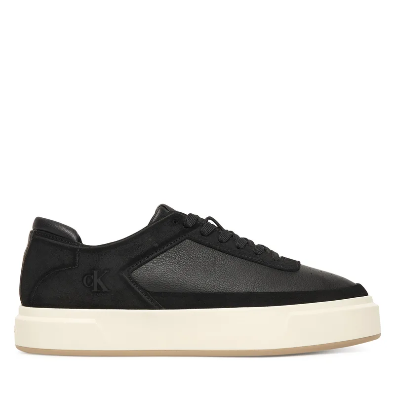Αθλητικά Calvin Klein Basket Cupsole Laceup Lth-Nu YM0YM01354 Μαύρο