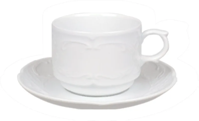 Gural Φλυτζάνι Πορσελάνης Espresso Και Πιατάκι Flora 120ml 13cm