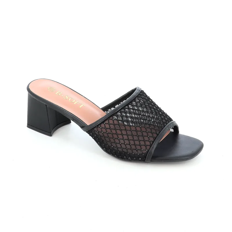 1719-04 ΓΥΝΑΙΚΕΙΟ ΥΠΟΔΗΜΑ MULE, ΜΑΥΡΟ