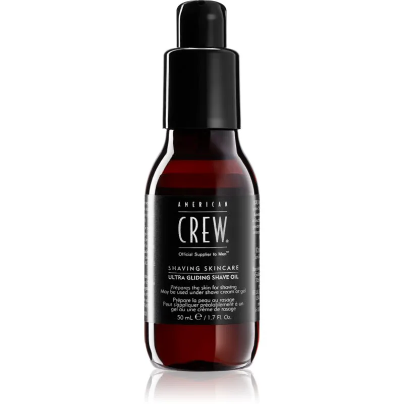 American Crew Shave & Beard Ultra Gliding Shave Oil μαλακτικό λάδι για τα γένια 50 ml