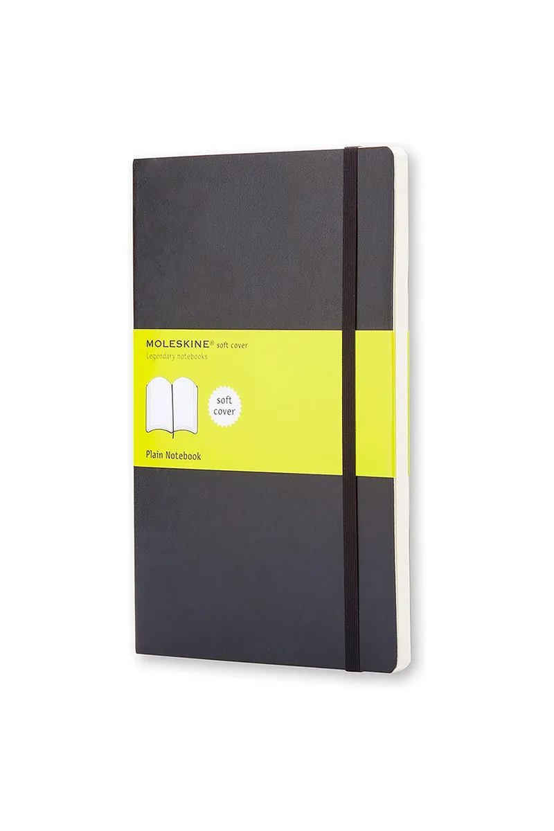 Moleskine σημειωματάριο μονόχρωμο "Classic Notebook L" Μαύρο - QP618