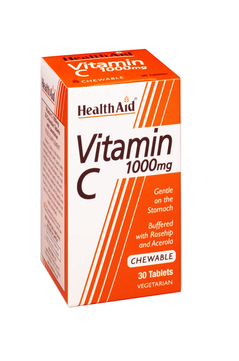 HEALTH AID Vitamin C 1000mg 30 Μασώμενες Ταμπλέτες