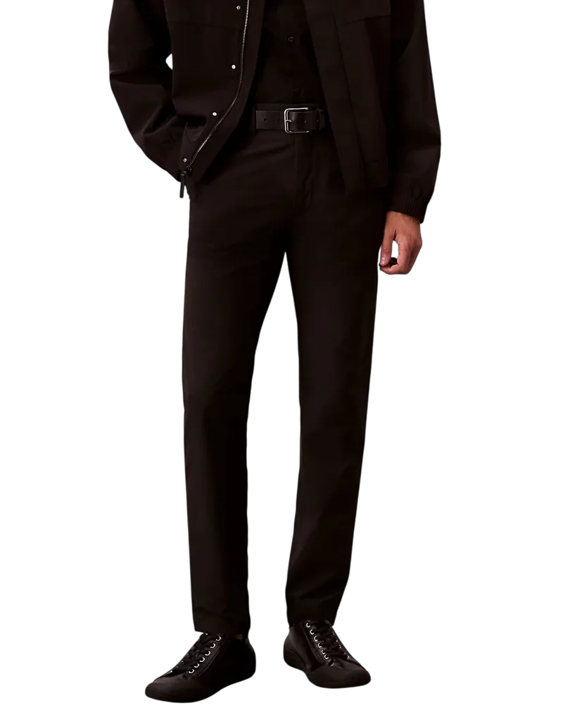 Ανδρικό Slim Παντελόνι Μαύρο Calvin Klein LV04LB610G-UB1