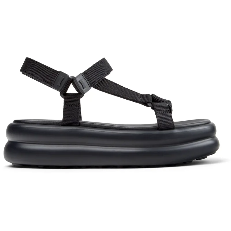 CAMPER Pelotas Flota Up - Πέδιλα Για Γυναικεία - Μαύρο, Μέγεθος 38, Cotton fabric