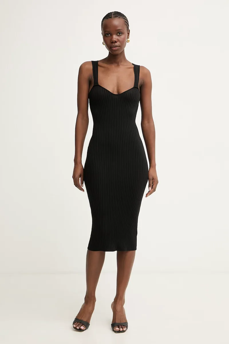Fracomina Little Black Dress με βισκόζη
