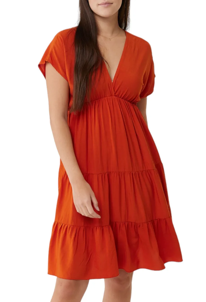 Φόρεμα Mexx Flared DF0646033W-Orange Γυναικείο