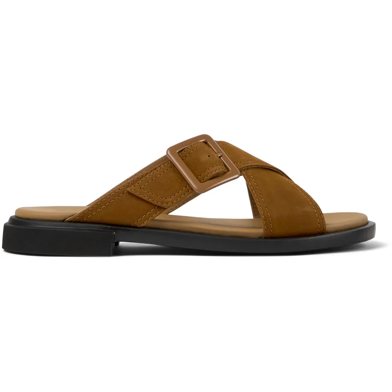 CAMPER Edy - Πέδιλα Για Γυναικεία - Καφέ, Μέγεθος 40, Suede