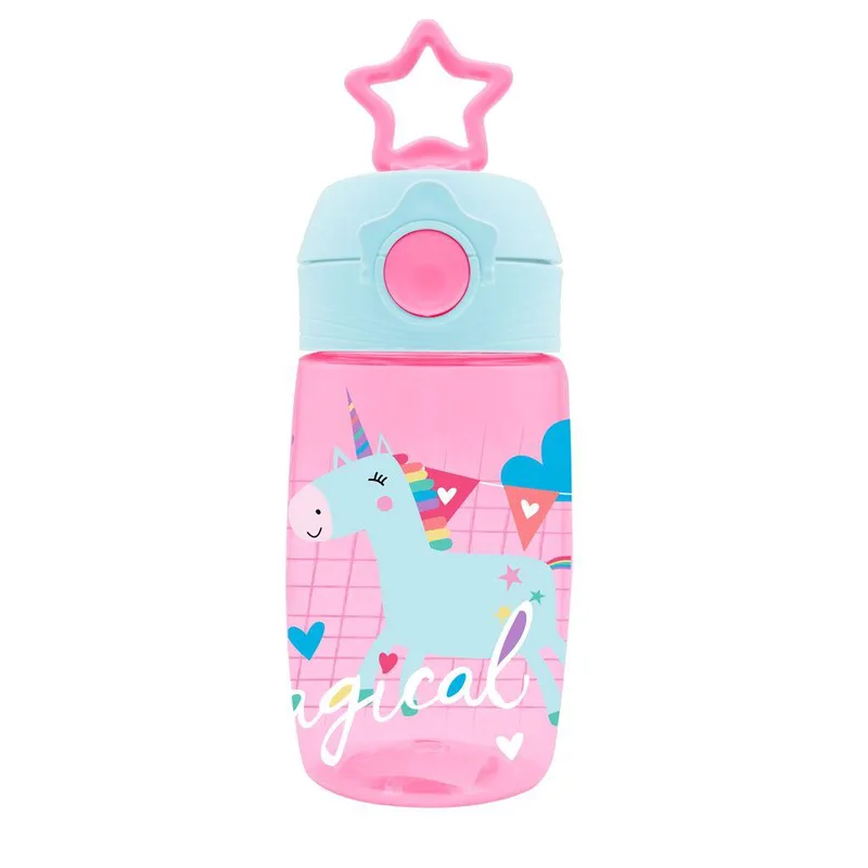 Παγούρι Νηπίου PCTG 400ml με Καλαμάκι και Αστέρι - Unicorn