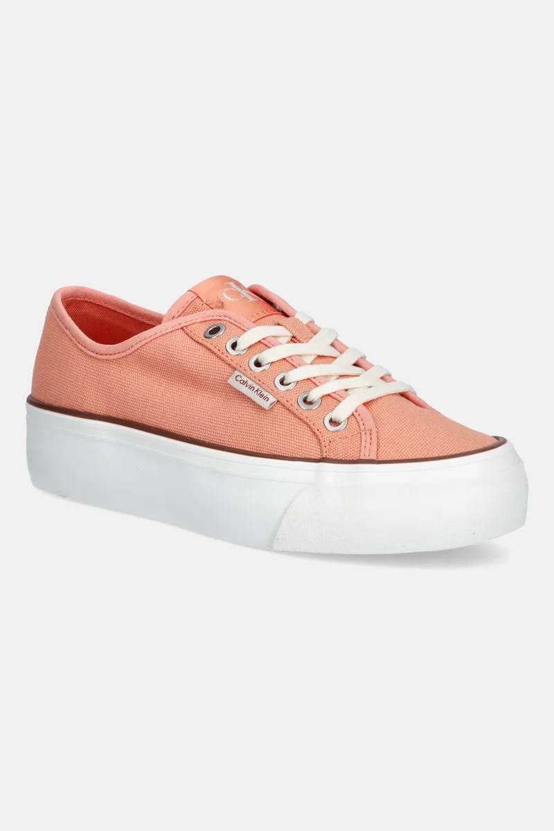 Πάνινα παπούτσια Calvin Klein Jeans VULC FLATFORM CTN LOGO TAG