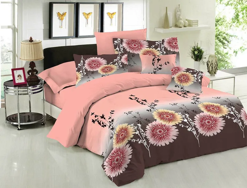 ΣΕΤ ΠΑΠΛΩΜΑ ΜΟΝΟ LE BLANC PREMIUM COTTON 100% CHRYSANTEMUM PEACH 160X240CM