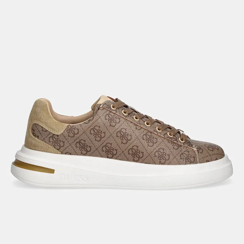 GUESS ELBA ΠΑΠΟΥΤΣΙ ΑΝΔΡΙΚΟ FMPELAFAL12 BEIGE BROWN