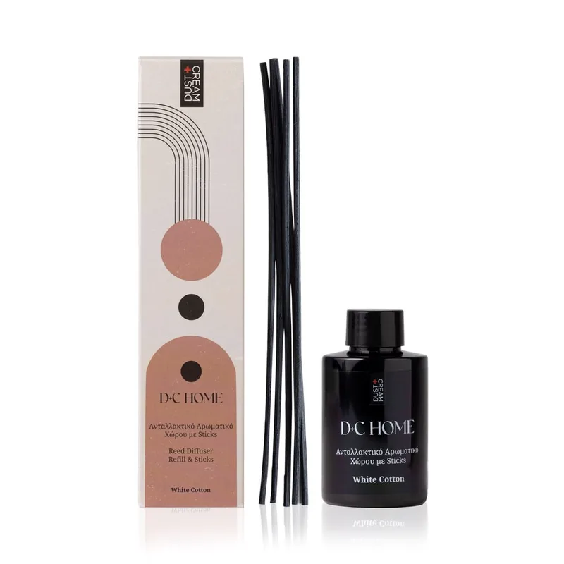 ΑΡΩΜΑΤΙΚΟ ΧΩΡΟΥ & STICKS D+C HOME ΑΝΤΑΛΛΑΚΤΙΚΟ WHITE COTTON 100ML