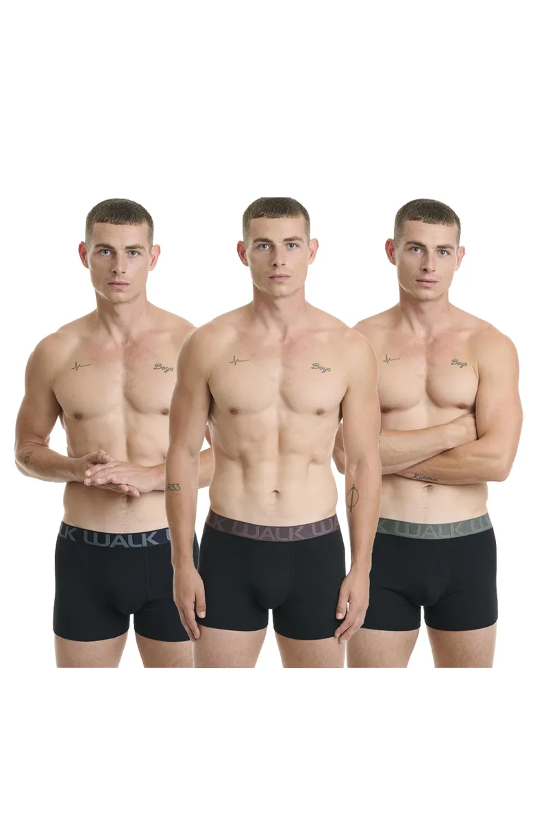 Walk Ανδρικά boxer Stretch Cotton (3τμχ.) - W1753-4-020202