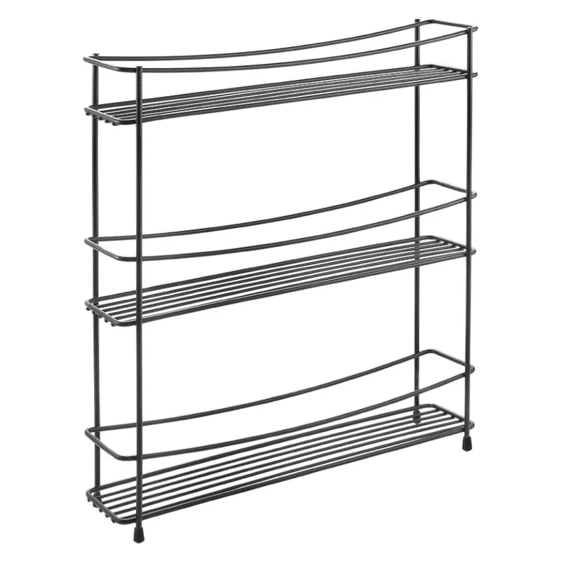 Ράφι 3 Όροφο Kumino Lava Touch 35x7x37εκ. Metaltex 16-360853 (Χρώμα: Μαύρο) - METALTEX - 16-360853