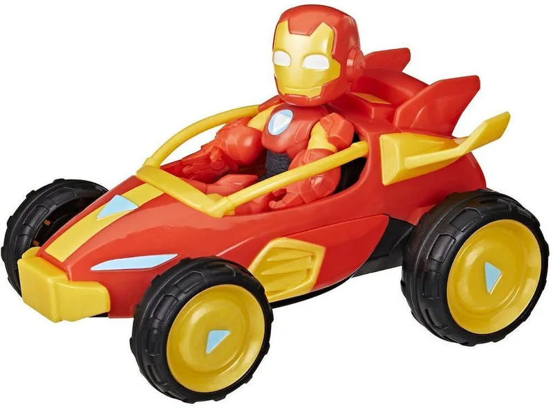 MARVEL HASBRO IRON MAN AND HIS AWESOME - IRON MAN IRON RACER VEHICLE (G1471)