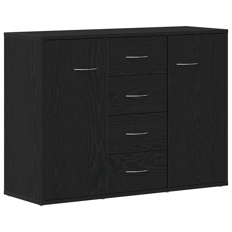 vidaXL Μπουφές από Μαύρη Δρυς 88x30x64 εκ. από Τεχνητό Ξύλο