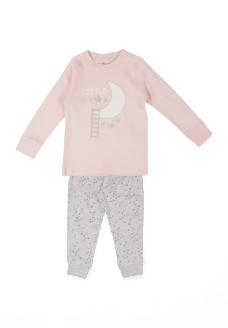 Πιτζάμα παιδική Biorganic Cotton Ροζ Little 59660