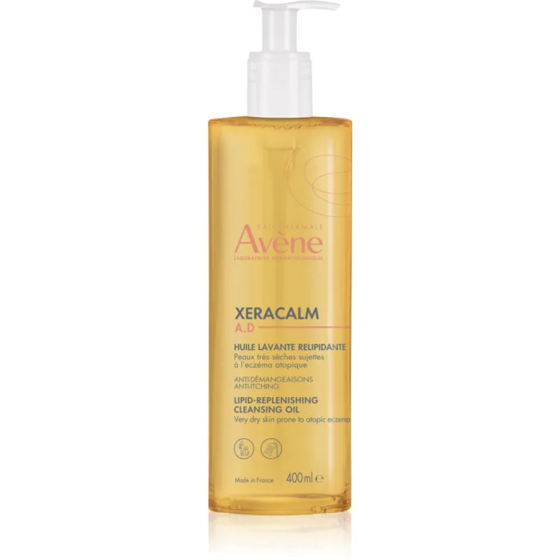 Avène XeraCalm A.D. Lipid-Replenishing Cleansing Oil λάδι πλυσίματος αναπλήρωσης λιπιδίων για ξηρό και εκζεματικό δέρμα 400 ml