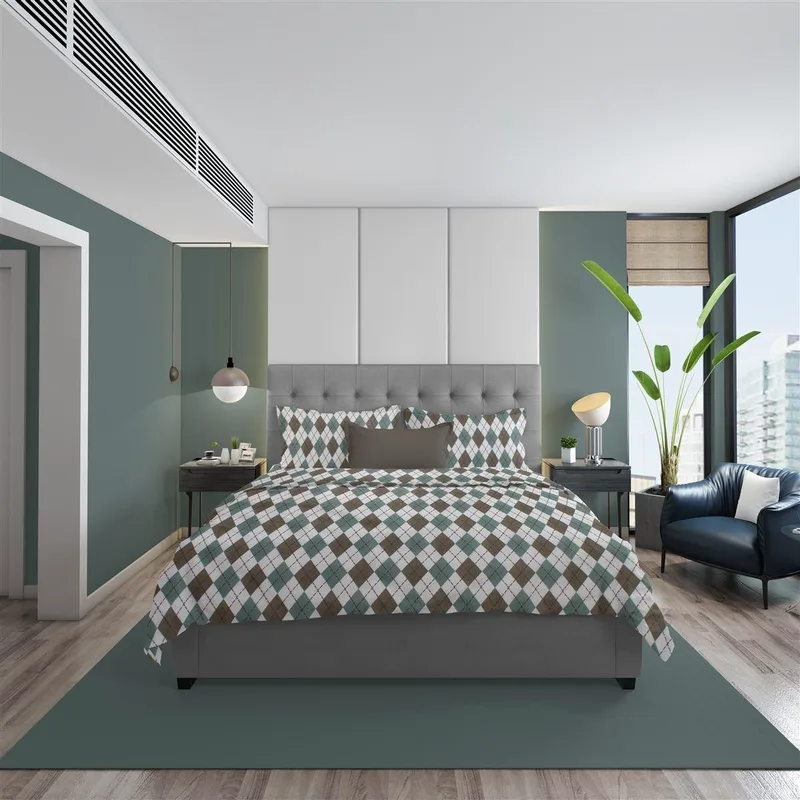 Παπλωματοθήκη Φανελένια Μονή Dimcol Diamond 329 160X240 Petrol