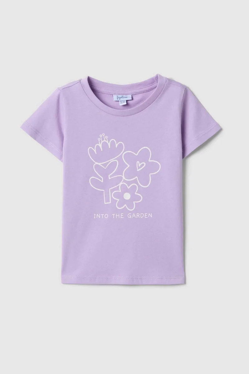 OVS βρεφικό T-shirt με print Regular Fit - 002682195 Λιλά