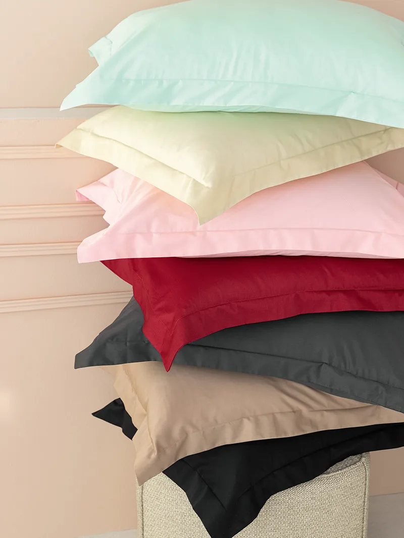 Ζεύγος Μαξιλαροθήκες Oxford 50x75 LUXE SATEEN PINK Palamaiki