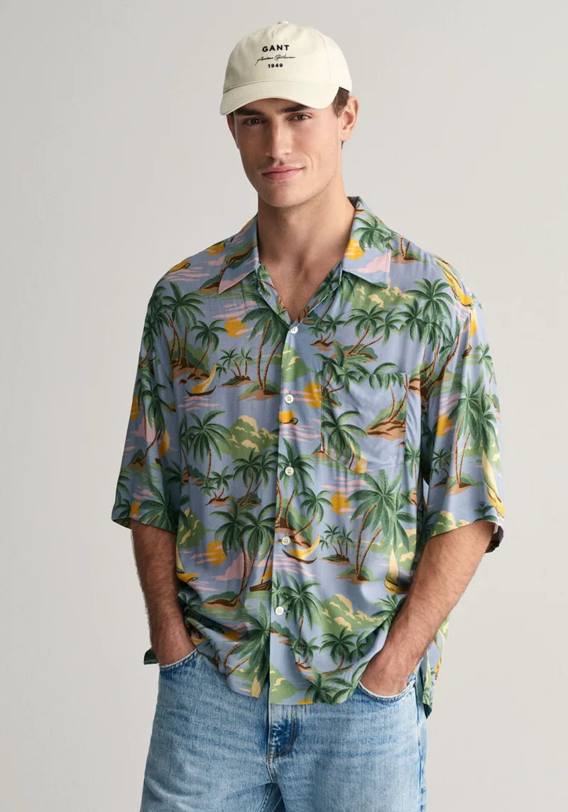 GANT Πουκάμισο της σειράς Hawaiian - 3240077 474 Dove Blue