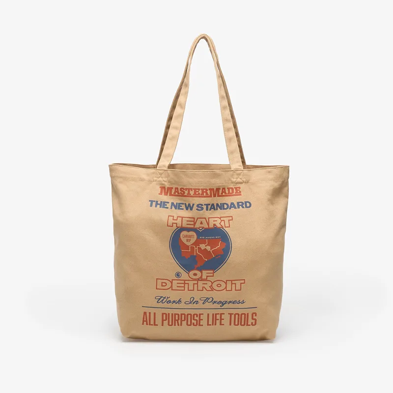 Τσάντα Carhartt WIP Canvas Graphic Tote Arcan Print/ Dusty H Brown Universal