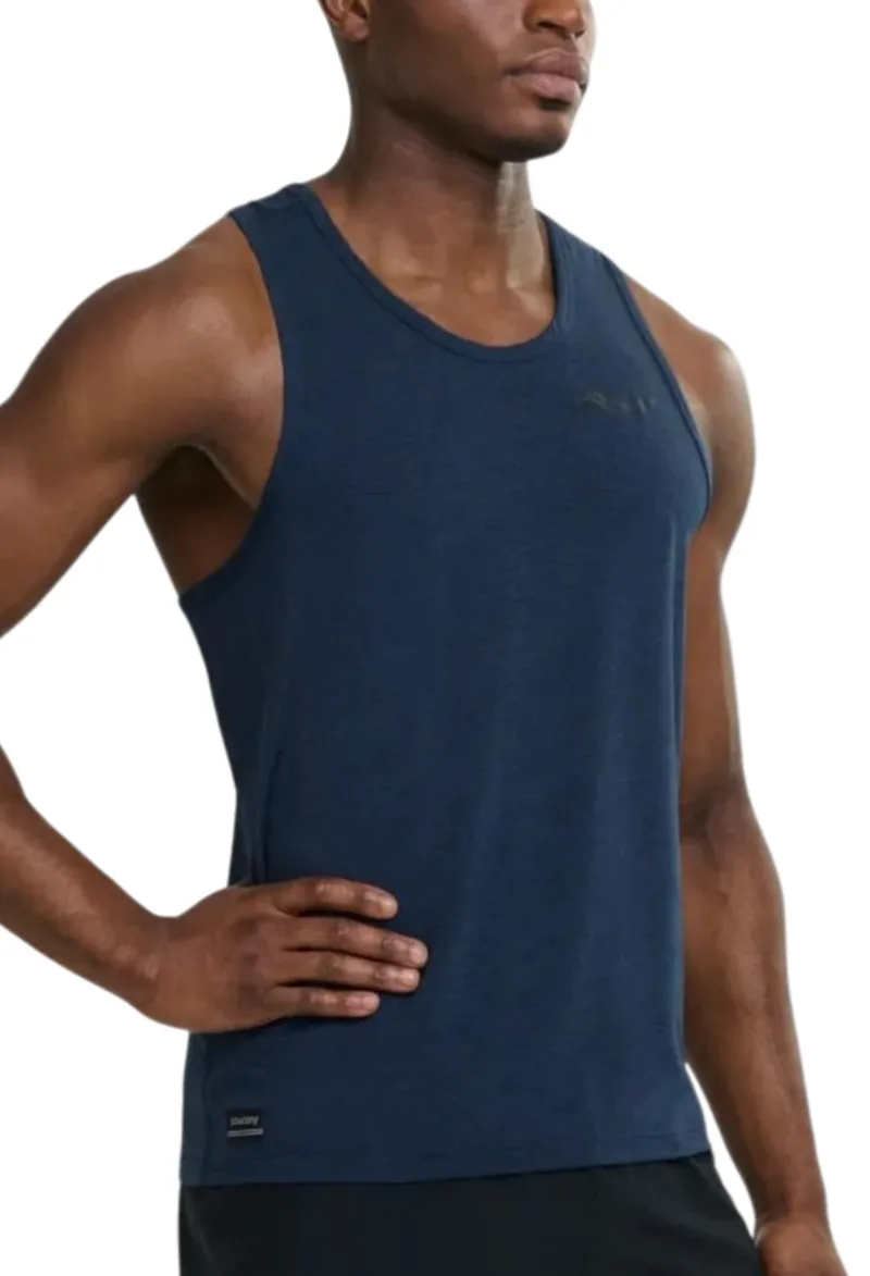 Μπλούζα Αμάνικη Saucony Stopwatch Singlet SAM800375-NVH Ανδρικό