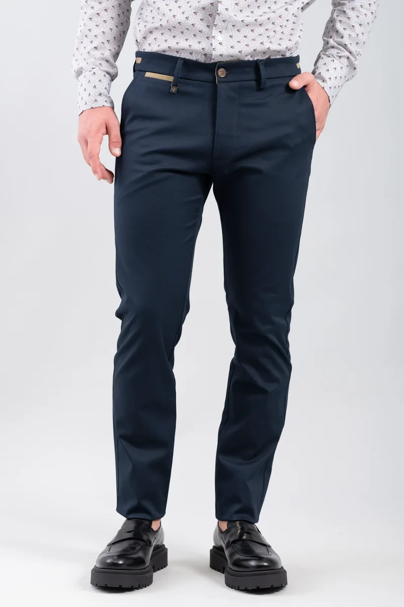 Vittorio Artist Ανδρικό Παντελόνι 500-2526-COMO Blue Μπλέ