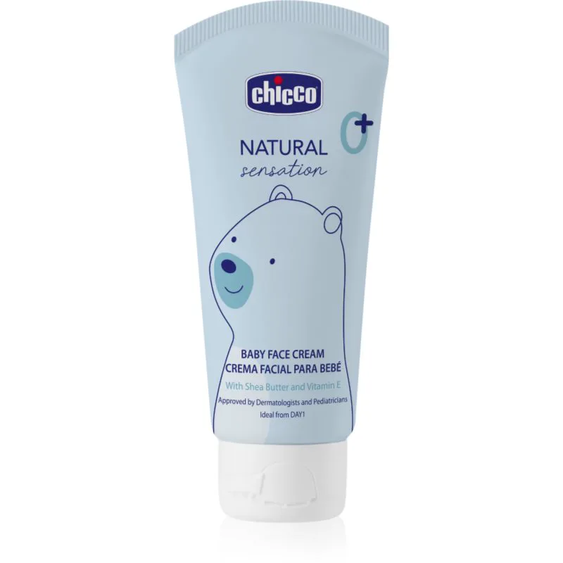 Chicco Natural Sensation Baby κρέμα προσώπου για παιδιά από τη γέννηση 0+ 50 μλ