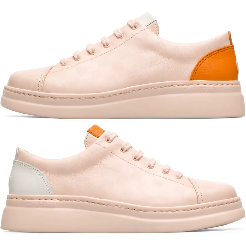 CAMPER Twins - Sneakers Για Γυναικεία - Nude,Πορτοκαλί,Λευκό, Μέγεθος 41, Smooth leather