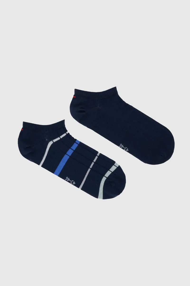 Tommy Hilfiger ανδρικές κάλτσες σοσόνια TH Men Sneaker Summer Breton (Συσκ. με 2 ζεύγη)-701238499-005