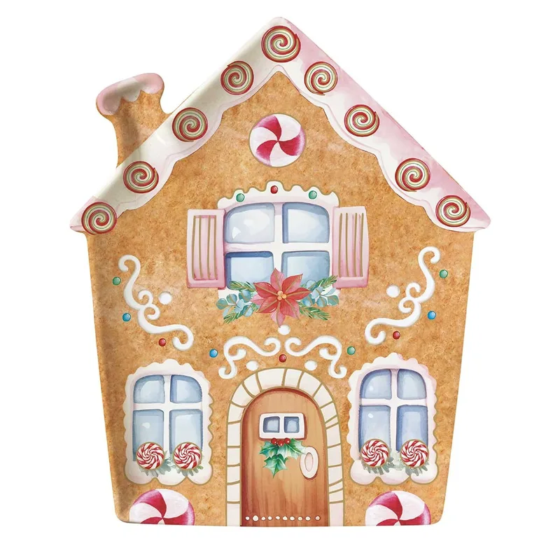 R2S Χριστουγεννιάτικη Πιατέλα Sweet Christmas Home 25cm