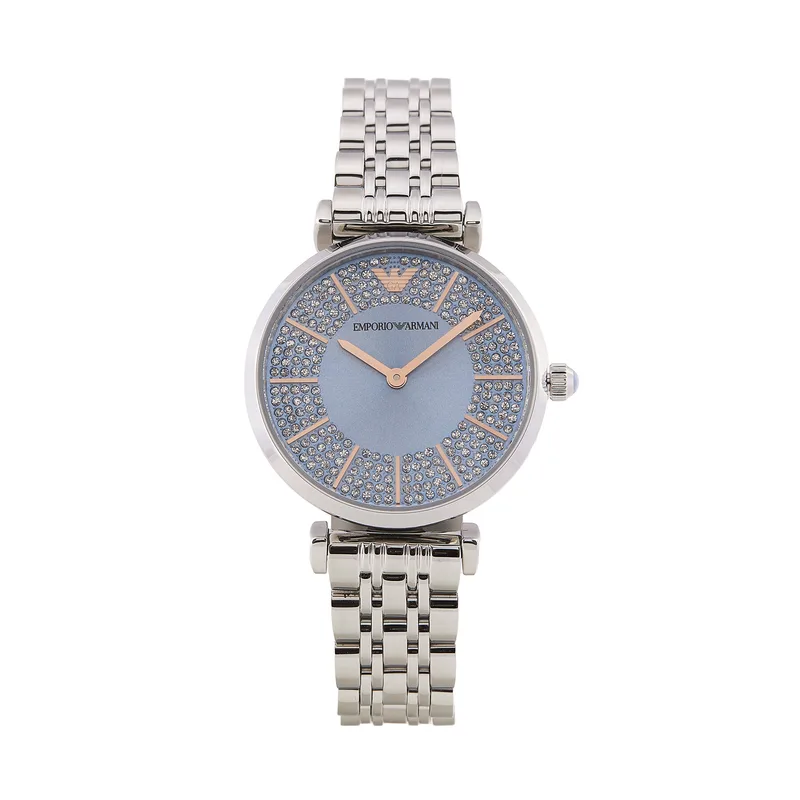 Ρολόι Emporio Armani Gianni T-Bar AR11594 Ασημί