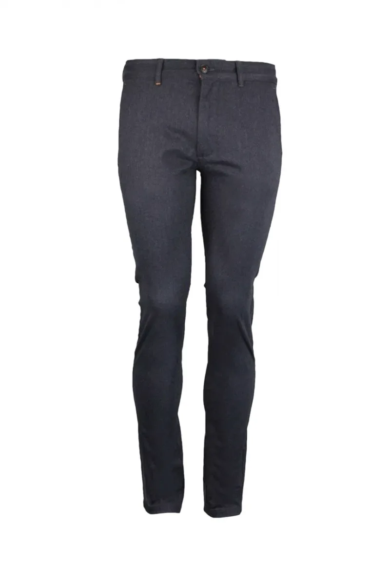 BOSS CASUAL ΠΑΝΤΕΛΟΝΙ CHINO ΜΙΚΡΟΣΧΕΔΙΟ SLIM FIT CHINO SLI ΜΠΛΕ
