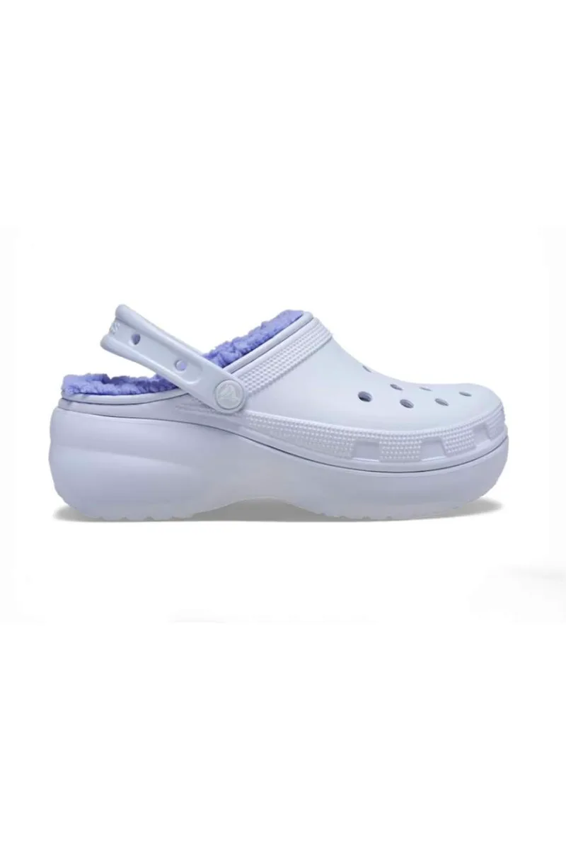 CROCS σαμπό γυναικεία Classic Platform Lined Clog W - Λιλά-207938-UNKNOWN