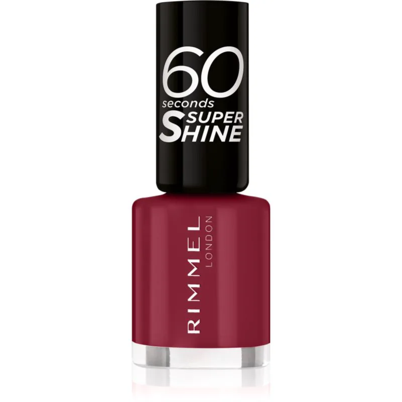 Rimmel 60 Seconds Super Shine βερνίκι νυχιών απόχρωση 710 Oh My Cherry 8 ml