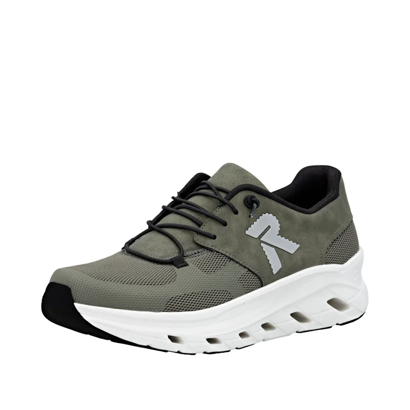 Rieker U3500-54 Ανατομικό Δερμάτινο Sneaker Χακί
