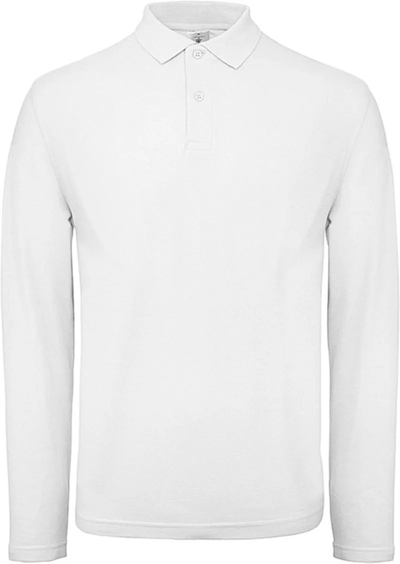 Μακρυμανικο Ανδρικο Polo ID.001 LSL B & C PUI12 White