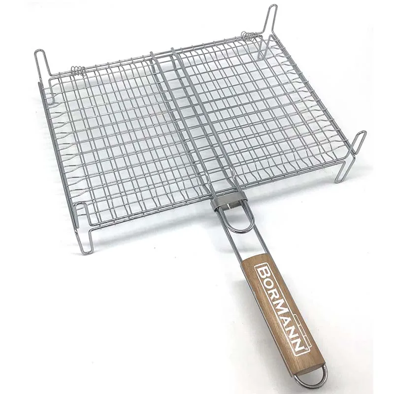 BORMANN ELITE BBQ1011 Σχάρα Inox Διπλή 033301
