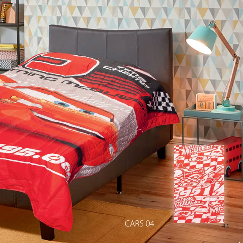 Κουβερλί Μονό 160X250 Dimcol Disney Cars 04 Red (160x250)