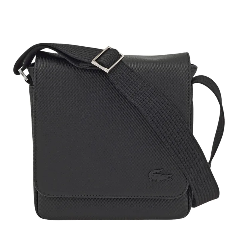 Lacoste Τσάντα Ώμου Flap Crossover Satchel NH4423HC-000 Μαύρο
