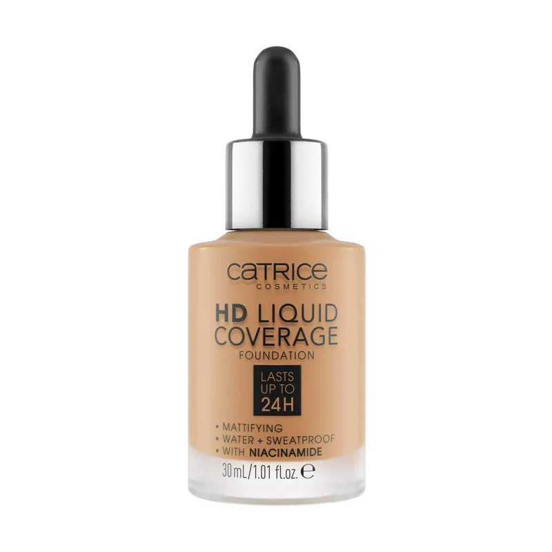 Πούδρες & Βάσεις Catrice HD Coverage Liquid Foundation - 48 Desert Μπεζ