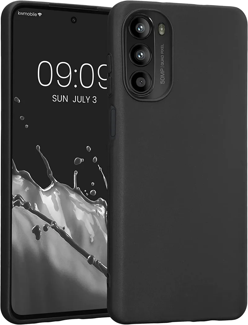 KWmobile Θήκη Σιλικόνης Motorola Moto G52 / G82 - Black Matte (58543.47)