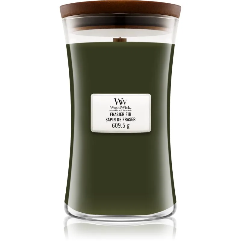 Woodwick Frasier Fir αρωματικό κερί με ξύλινο φιτίλι 609.5 γρ