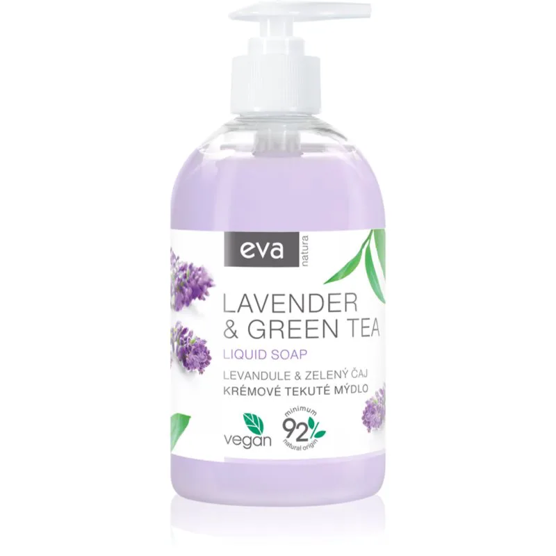 Eva Natura Lavender & Green Tea κρεμώδες ρευστό σαπούνι για τα χέρια 500 ml